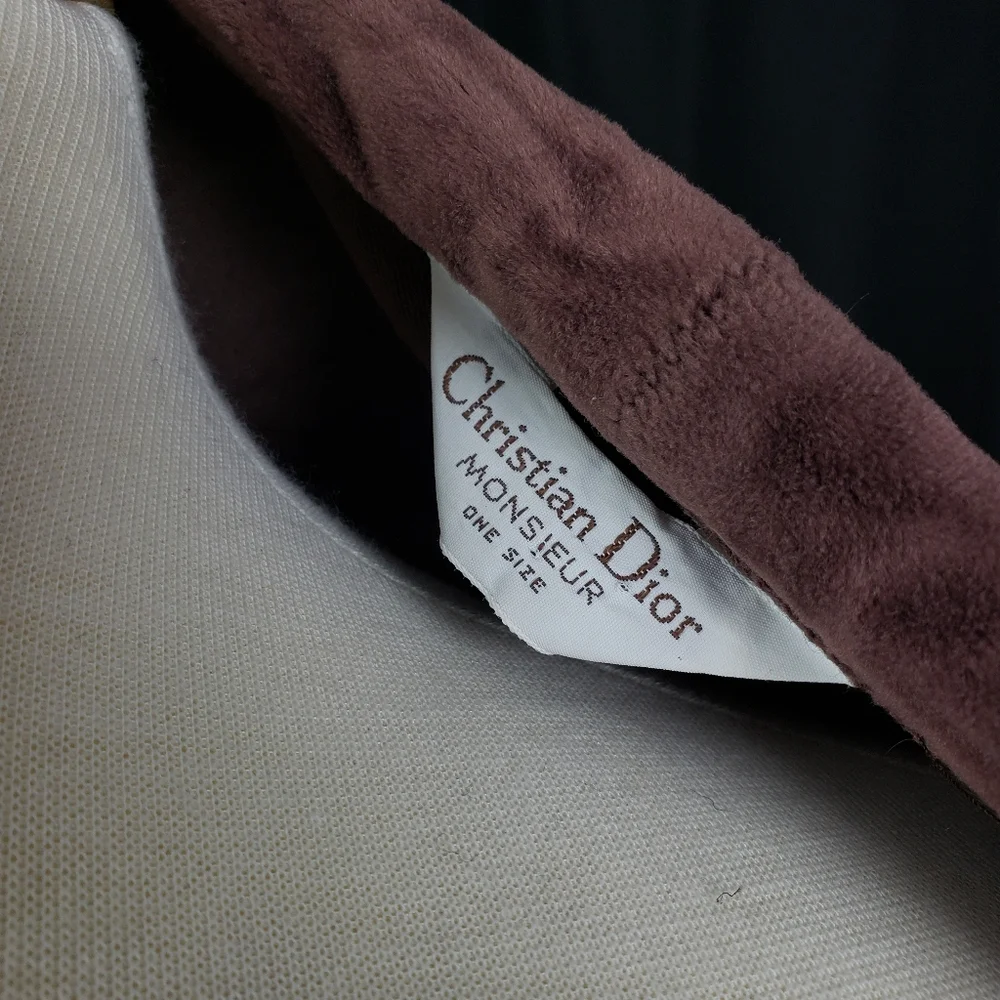 Christian Dior Men's Brown Fleece Robe with Belt One Size - Picture 4 of 4